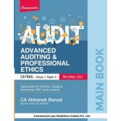 Commercial's Advanced Auditing & Professional Ethic Main Book for CA Final Group 1 Paper 3 November 2021 Exam [Old & New Syllabus] by Abhishek Bansal
